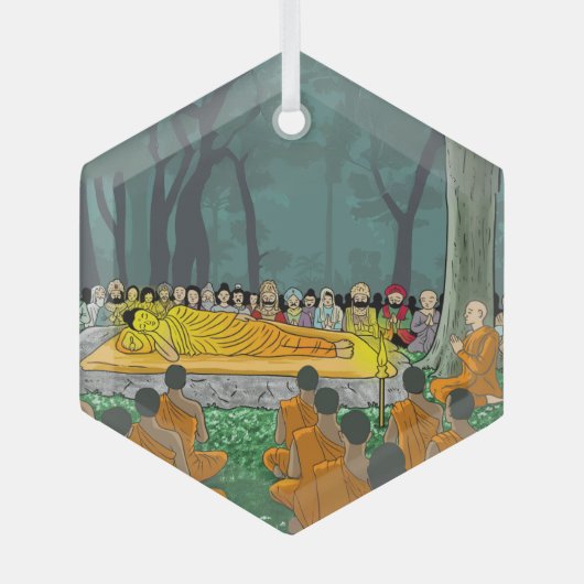 ブッダズファイナルニルヴァーナオーナメント ガラスオーナメント (正面)