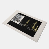 ブッダゼン引用文チェスドアマット ドアマット (アングル)