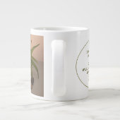 ブッダテンプレート引用文スチルライフ写真 ジャンボコーヒーマグカップ (裏面)