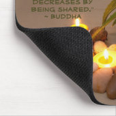 ブッダテンプレート引用文スチルライフ写真 マウスパッド (コーナー)