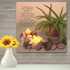 ブッダテンプレート引用文スチルライフ写真 メタルプリント