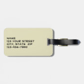 ブッダテンプレート引用文静物写真 ラゲッジタグ (裏面横)