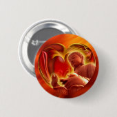 ブッダハート | fire red 缶バッジ (正面&裏面)
