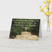 ブッダパス引用文 カード (黄色い花)