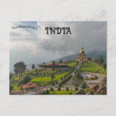 ブッダパークラヴァングラシキムインド ポストカード (正面)