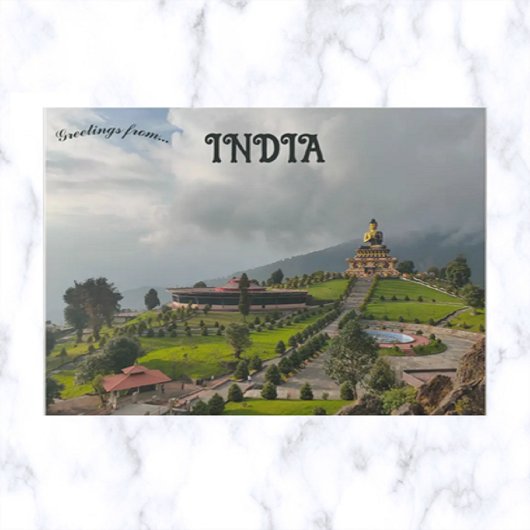 ブッダパークラヴァングラシキムインド ポストカード