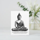 ブッダパーソナライズされたシャツ引用文?gift for her ポストカード (スタンド正面)
