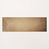 ブッダパーソナライズされたブラウン ヨガマット (裏面(横))