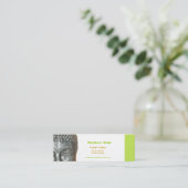 ブッダヘッド、金ゴールド、黒の名刺 スキニー名刺 (スタンド正面)