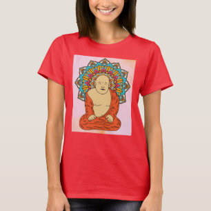 ブッダメディテーションマンダラレトロ Tシャツ