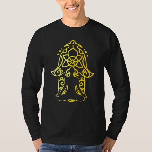 ブッダヨガヨギスメディテーター Tシャツ (正面)