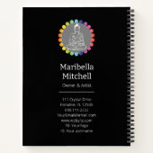 ブッダレインボーチャクラスピリチュアル形而上学的ヨガ ノートブック (裏面)