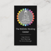 ブッダレインボーチャクラスピリチュアル形而上学的ヨガ 名刺 (正面)