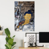 ブッダロック絵画ズ ポスター (ホームオフィス)