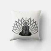 ブッダロータスナマステ装飾用クッション クッション (裏面)