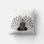 ブッダロータスナマステ装飾用クッション クッション (正面)