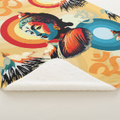 ブッダロードレトロポップ・アートのアートポートレート シェルパブランケット (3/4)