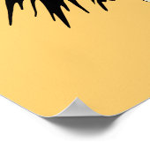 ブッダロードレトロポップ・アートのアートポートレート ポスター (角)