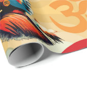 ブッダロードレトロポップ・アートのアートポートレート ラッピングペーパー (ロールコーナー)