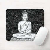 ブッダワットフーテンプルバンコクタイB&W マウスパッド (マウス)