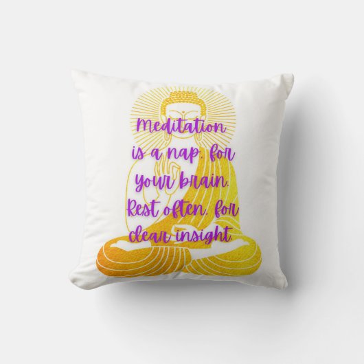 ブッダ今日V4平和ピロー#2 -装飾用クッション クッション (正面)