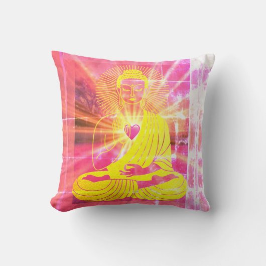 ブッダ今日V4 #3平和枕 クッション (正面)