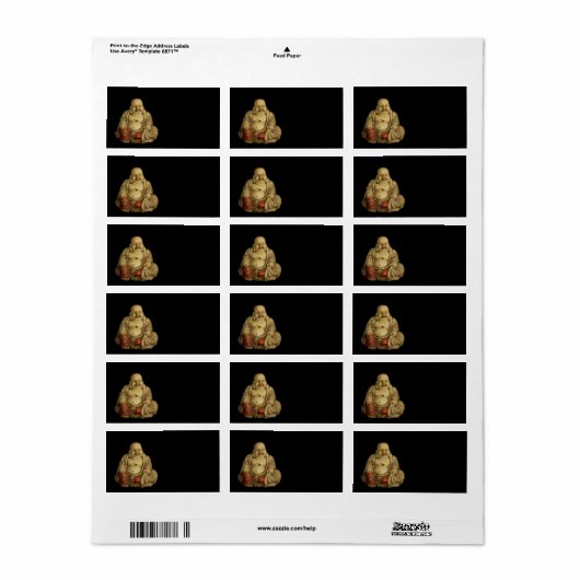 ブッダ像住所 シール (フルシート)