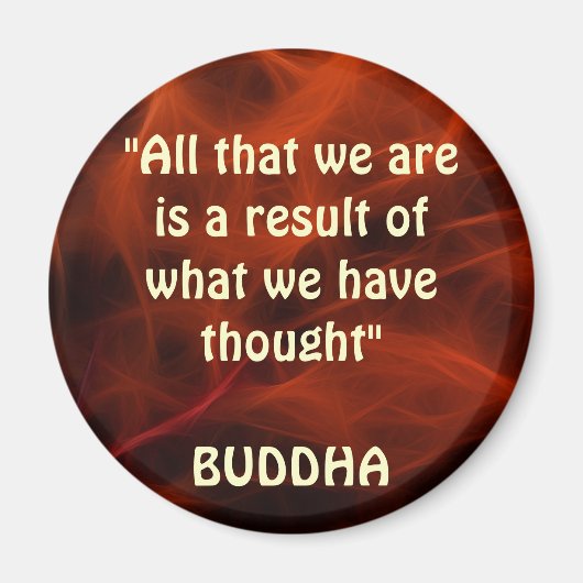 ブッダ前向き引用文フラクタルアートマグネットシリーズ マグネット (正面)