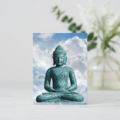 ブッダ単独 – 垂直はがき ポストカード (スタンド正面)