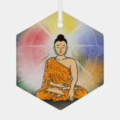 ブッダ啓発オーナメント ガラスオーナメント (裏面)