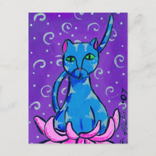 ブッダ子猫 ポストカード (正面)