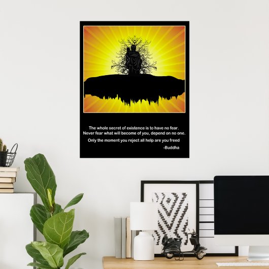 ブッダ存在 ポスター (ホームオフィス)
