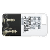 ブッダ引用文とチェスゲーム白黒 Case-Mate iPhoneケース (裏面(横))