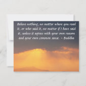 ブッダ引用文インスパイアやる気を起こさせる 招待状 (正面)