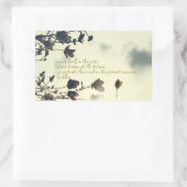 ブッダ引用文オン過去 長方形シール (バッグ)