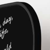 ブッダ引用文カスタムモノグラム ピックルボールラケット (左詳細)