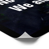 ブッダ引用文ミステリアスな木製パスブリッジ ポスター (角)