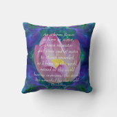 ブッダ引用文ロータスフラワー クッション (裏面)