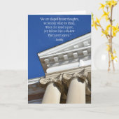 ブッダ引用文心理学博士号 カード (黄色い花)