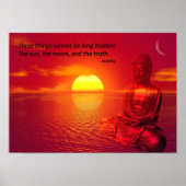 ブッダ引用文感動的スピリチュアルポスター ポスター (正面)