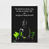 ブッダ引用文2カスタマイズ可能なグリーティングカード カード (正面)