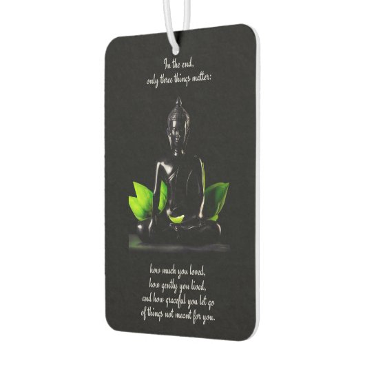 ブッダ引用文3エアーフレッシュナー カーエアーフレッシュナー (左)