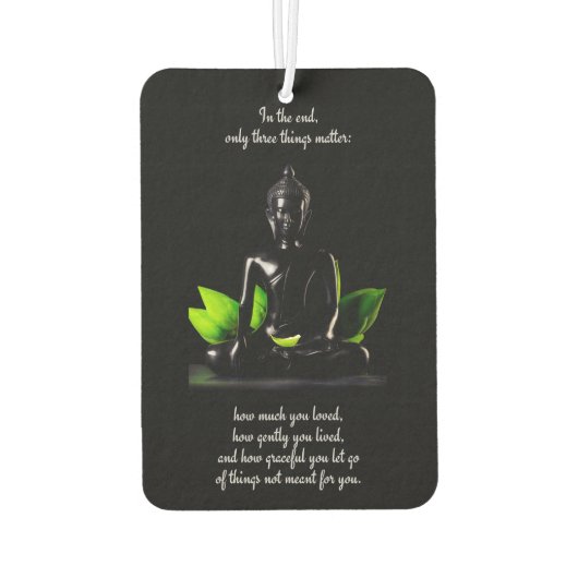 ブッダ引用文3エアーフレッシュナー カーエアーフレッシュナー (裏面)