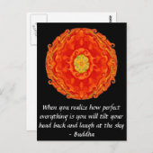 ブッダ引用文 – あなたが実現するとき…..... ポストカード (正面/裏面)