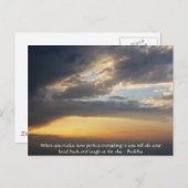 ブッダ引用文 – あなたが実現するとき…..... ポストカード (正面/裏面)
