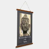 ブッダ引用文 吊り下げ型タペストリー (傾斜あり)