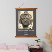 ブッダ引用文 吊り下げ型タペストリー (寝室)