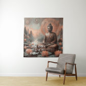 ブッダ引用文-来平和から内部 タペストリー (インサイチュ)