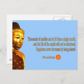 ブッダ引用文 – 道は空にはない… ポストカード (正面/裏面)