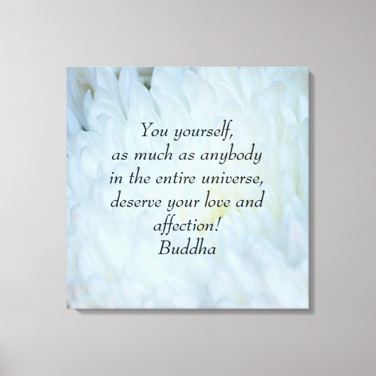 ブッダ愛と愛情ダリア キャンバスプリント (正面)